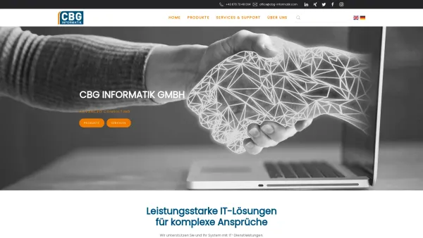 Website Screenshot: CBG Informatik GmbH - CBG Informatik – Informatik - Date: 2023-06-22 12:13:18