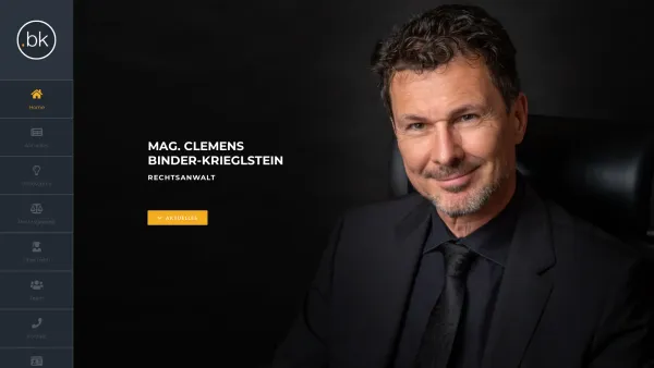 Website Screenshot: Mag. Clemens Binder-Krieglstein Rechtsanwalt - Home - Mag. Clemens Binder-Krieglstein - Date: 2023-06-22 12:13:18