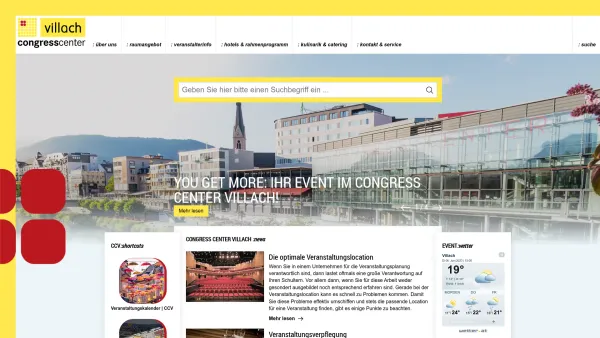 Website Screenshot: Congress-Center Congress Center Villach - Startseite | Stadt Villach - Date: 2023-06-14 10:39:15