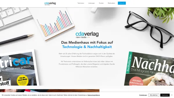 Website Screenshot: CDA Verlag Online - Start | Medienhaus für Technologie & Nachhaltigkeit CDA Verlag GmbH - Date: 2023-06-22 12:13:18