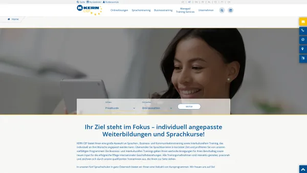 Website Screenshot: Institut CEF - KERN CEF | Businesstrainings & Sprachkurse in allen Sprachen - Date: 2023-06-22 15:00:13