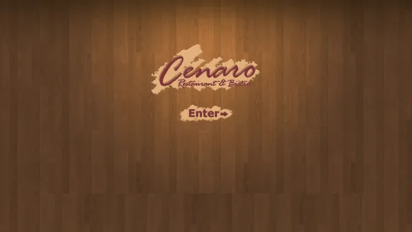 Website Screenshot: Cenaro Restaurant & Bistro - Date: 2023-06-22 15:00:13