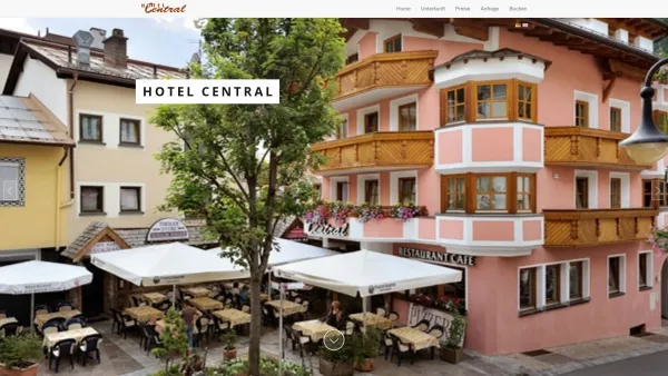 Website Screenshot: Karl Heinz Ischgl Hotel Central - Hotel Central - Willkommen beim Hotel Central - Hier sind Sie richtig! - Date: 2023-06-15 16:02:34