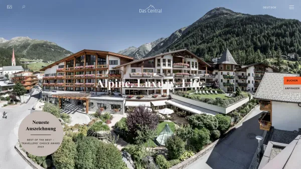 Website Screenshot: Das Central*****Alpine . Luxury . Life - Hotel Das Central – 5 Sterne Luxushotel in Sölden, Tirol - Date: 2023-06-22 15:00:13