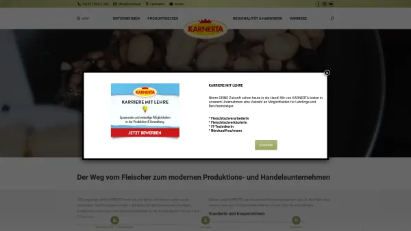 Website Screenshot: CERNYs Fisch & Feinkost GmbH - Home - KARNERTA - krönt Genuss aus Österreich - Date: 2023-06-15 16:02:34