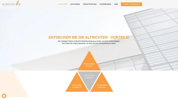 Website Screenshot: Erich Altrichter Gesellschaft cgr.at - Startseite - Altrichter Gebäudereinigung - Date: 2023-06-22 15:00:13