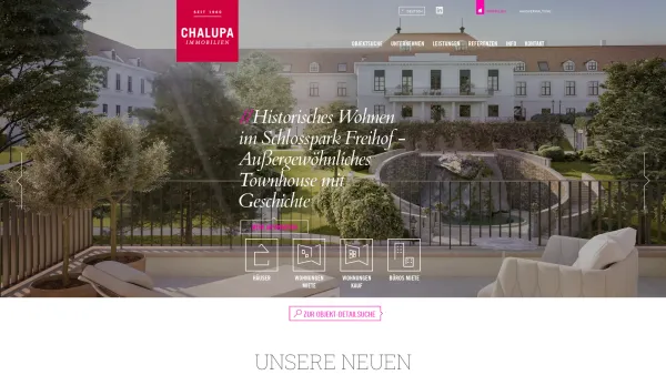 Website Screenshot: Chalupa & Partner Immobilien GmbH - Immobilienmakler in Wien | Chalupa Immobilien - Date: 2023-06-14 10:39:15