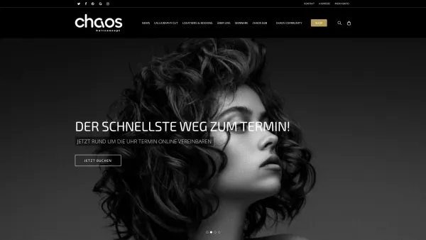 Website Screenshot: Chaos Hairconcept - HOME | chaos.at - Date: 2023-06-22 15:00:13
