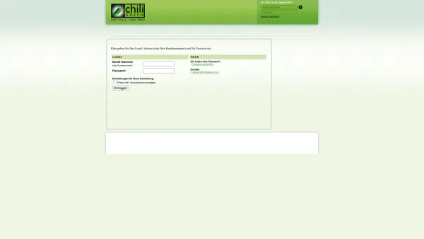 Website Screenshot: bei chiliGREEN - chiliGREEN Online Shop für Computer, Laptop, Notebook, Desktop, Hardware und Zubehör - Date: 2023-06-22 12:13:18