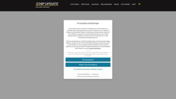 Website Screenshot: CHIPupdate Tuning GmbH - Chiptuning in Amstetten - CHIPupdate - Date: 2023-06-14 10:47:16