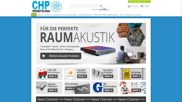 Website Screenshot: CHP-Werbetechnik - chp.werbetechniker.cc - Date: 2023-06-22 12:13:18
