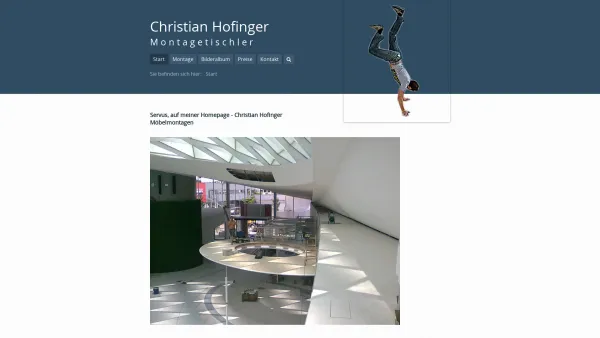 Website Screenshot: montagetischlerei Christian Hofinger und mitges. - Montagetischler Christian Hofinger - Date: 2023-06-22 12:13:18