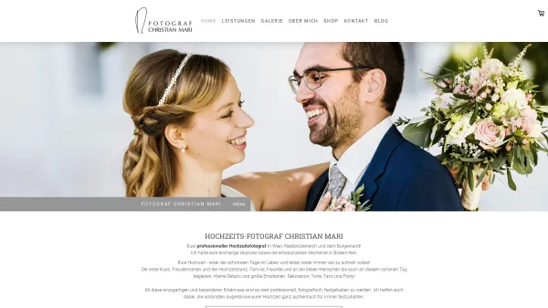 Website Screenshot: Hochzeitsfotograf Christian Mari - Authentische Hochzeitsbilder - Hochzeitsfotograf Wien - Christian Mari - Date: 2023-06-14 10:39:15