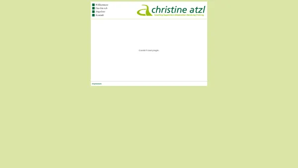 Website Screenshot: Christine Atzl Coaching Supervision Moderation Beratung Training - Christine Atzl : Coaching / Supervision / Training / Beratung / Moderation - Date: 2023-06-22 12:13:18
