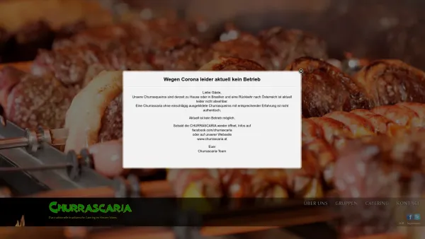 Website Screenshot: Churrascaria GmbH - Churrascaria: Das brasilianische Catering in Wien - Date: 2023-06-14 10:47:16