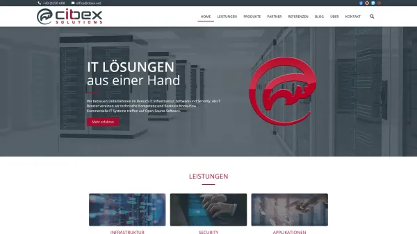 Website Screenshot: cibex gmbh - cibex - IT EDV Tirol - Netzwerk, Security, Software, Web Tirol, Wörgl, Telfs - Date: 2023-06-22 15:10:44