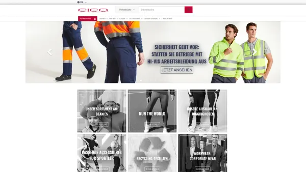 Website Screenshot: CICO corporate identity corporate outfit Berufs, und Werbebekleidung Textilien-Stick-Druck-Grafik - CICO Berufs,- Sport,- und Werbebekleidung Bestickung, | Willkommen! - Date: 2023-06-14 10:39:15