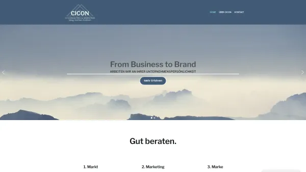 Website Screenshot: CICON  Hartwin Kostron CI Consulting - Home - CICON – Hartwin Kostron CI & Marketing Consulting - Date: 2023-06-26 10:26:11
