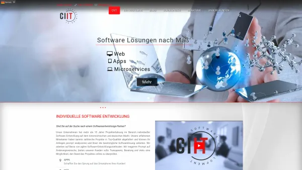 Website Screenshot: CIIT ciit Consulting in information technology Unternehmensberatung Technology Consulting Outsourcing Nearshoring Offshoring Softw - Software Entwicklung, Beratung, Schulung & Lösungen - Date: 2023-06-22 15:11:09