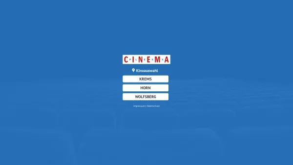 Website Screenshot: Cinemaplexx - Kino auswählen - Cinemaplexx Krems | Horn | Wolfsberg - Date: 2023-06-15 16:02:34