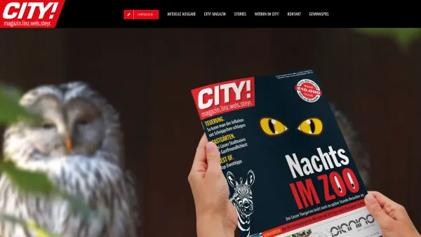 Website Screenshot: Die Website der oberösterreichischen Gratis-Hochglanzzeitschrift City-Magazin - CITY! Magazin – GRATIS, aber bestimmt nicht umsonst! - Date: 2023-06-22 15:11:09