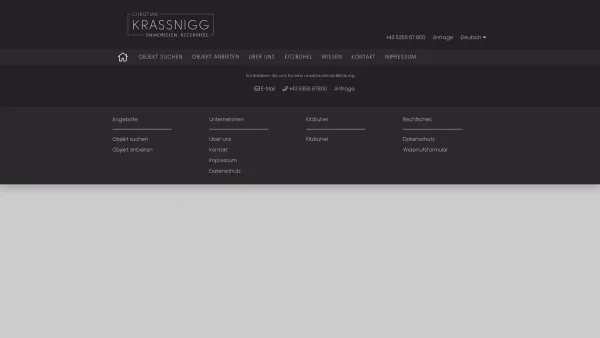 Website Screenshot: CK-WebDesign - ckwebdesign.com - Christian Krassnigg Immobilien Kitzbühel - Date: 2023-06-22 12:13:18