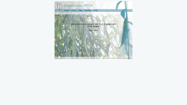 Website Screenshot: www.ClassicYOGA.at, Harald Tomio, Dipl. Yogalehrer, klassisches Yoga - Home - www.ClassicYOGA.at - Date: 2023-06-22 12:13:18