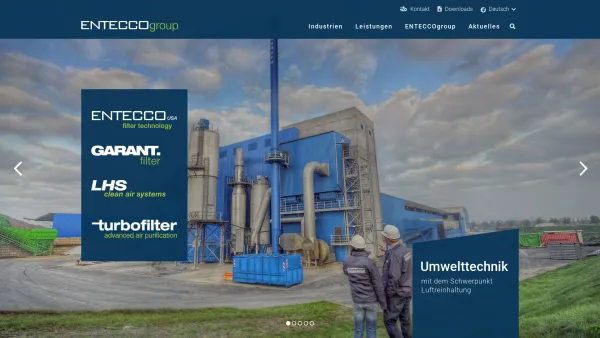 Website Screenshot: LHS Clean Air Systems GmbH - ENTECCOgroup – The Environmental Technology Company - Date: 2023-06-22 12:13:18