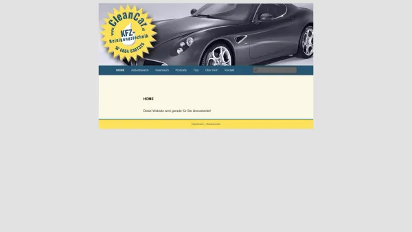 Website Screenshot: Manfred Clean Car - Cleancar - Ihr Profi für die AutoreinigungCleancar | Der Profi für Ihre Autoreinigung - Date: 2023-06-22 12:13:18