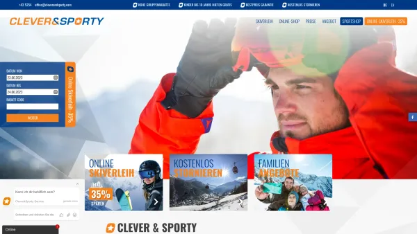 Website Screenshot: Clever & Sporty - 1 neue Nachricht - Date: 2023-06-22 12:13:19