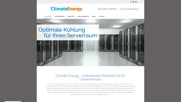 Website Screenshot: Climate Energy GmbH - Climate Energy: Mietkälte für Büro- und Eventklimatisierung - Date: 2023-06-15 16:02:34