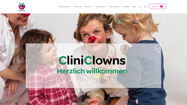 Website Screenshot: CliniClowns Austria Verein zur Betreuung kranker Menschen durch Clowns - CliniClowns Austria - Lachen ist Hoffnung - Date: 2023-06-22 12:13:19