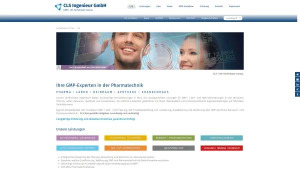 Website Screenshot: CLS Ingenieur GmbH - CLS Ingenieur GmbH - Um Fachwissen voraus - Date: 2023-06-22 12:13:19