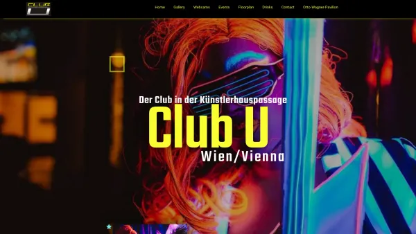 Website Screenshot: Ing. Bürger Kochauf CLUB U OTTO-WAGNER-PAVILLON - CLUB-U - Der Club in der Künstlerpassage direk am Karlsplatz 1010 Wien - Date: 2023-06-15 16:02:34