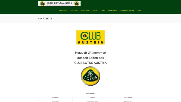Website Screenshot: club lotus austria - CLUB LOTUS AUSTRIA – Lotusfreunde und Clubmitglieder - Date: 2023-06-15 16:02:34
