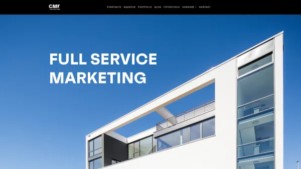 Website Screenshot: CMF Advertising GmbH Frankfurt Vienna Flash detection - CMF - Full Service Marketing | Home Page - Date: 2023-06-14 10:39:18