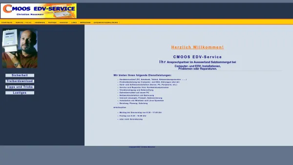 Website Screenshot: C-MOOS EDV-Service Christian Moosmair - CMOOS EDV- und COMPUTER- SERVICE, Christian Moosmair, Bad Aussee - Date: 2023-06-22 15:00:13