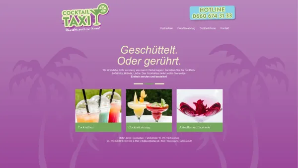 Website Screenshot: BAR-CATERING STEFAN JAROS´ - Cocktailtaxi - wir liefern Cocktails - Date: 2023-06-22 15:00:14