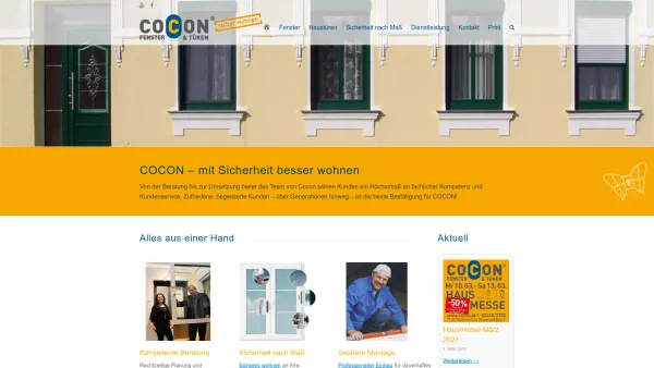 Website Screenshot: COCON Fenster und Türen Niederösterreich / Wien - Fenster und Türen von COCON - Niederösterreich / Wien - Date: 2023-06-22 15:00:14