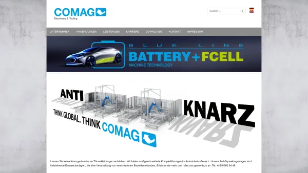 Website Screenshot: COMAG - COMAG – Machinery & Tooling - Date: 2023-06-15 16:02:34