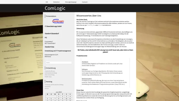 Website Screenshot: COMLOGIC IT Dienstleistungs GmbH - ComLogic | IT Dienstleistungs GmbH - Date: 2023-06-14 10:39:18