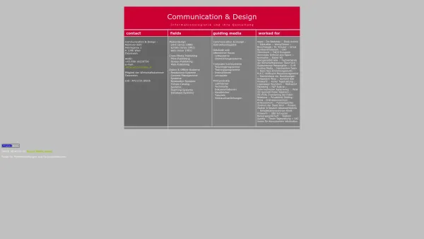 Website Screenshot: Communication & Design Reinhold Seitl - Communication & Design - Mediendesign - Date: 2023-06-22 12:13:21