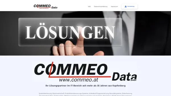 Website Screenshot: Ing. Günter Commeo Data Die Computerprofis aus Kapfenberg - COMMEO DATA | Home - Date: 2023-06-22 12:13:21