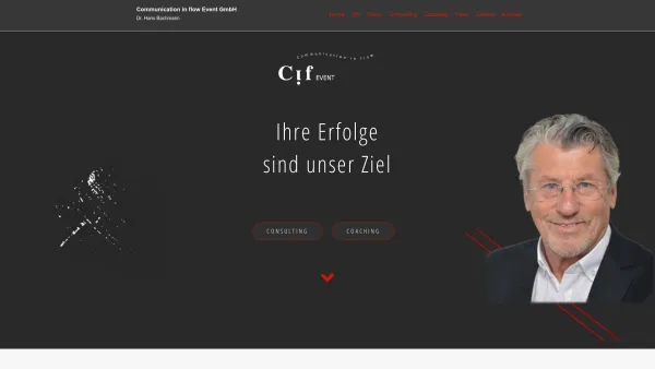 Website Screenshot: C.I.F. Kommunikationsberatungs-und Werbeagentur - Communication in flow Event GmbH - Date: 2023-06-22 12:13:21