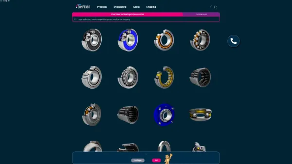 Website Screenshot: Compensa Handel Wälzlager-Stahl-Werkzeuge-Maschinen - Standard and nonstandard bearings - Date: 2023-06-22 12:13:21