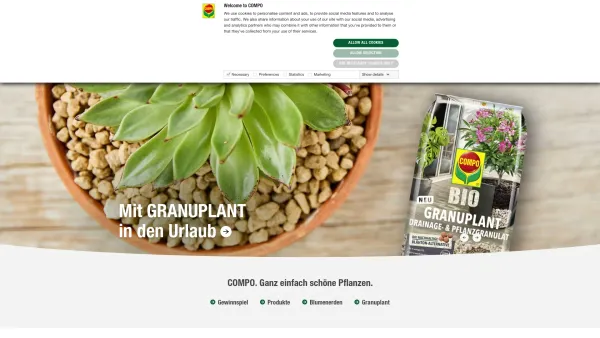 Website Screenshot: COMPO - COMPO. Ganz einfach schöne Pflanzen. - Date: 2023-06-22 12:13:21