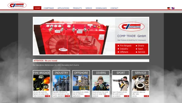 Website Screenshot: Comptrade Kompressoren - Company Comptrade GmbH - Date: 2023-06-22 12:13:21