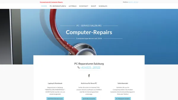 Website Screenshot: Computer-Problem - Computerreparatur | Laptopreparatur | Salzburg - Date: 2023-06-26 10:26:13