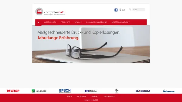 Website Screenshot: Computer Call  Ihr Partner für Druckerlösungen - Computercall - Date: 2023-06-22 12:13:21
