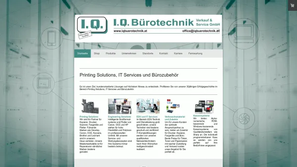 Website Screenshot: Computer Klinik - Startseite - I.Q. Bürotechnik Verkauf & Service GmbH - Date: 2023-06-15 16:02:34